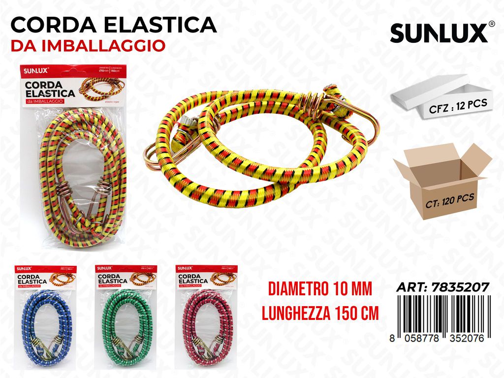 Corda Elastica Imballaggio 10MM*150CM