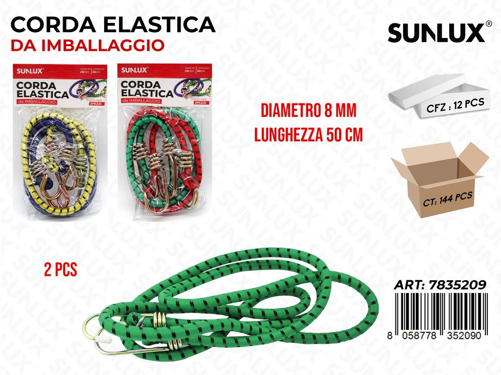 Corda Elastica Imballaggio 8MM*50CM 2PCS