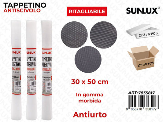 Tappetino Antiscivolo Gomma Ass 30*50CM