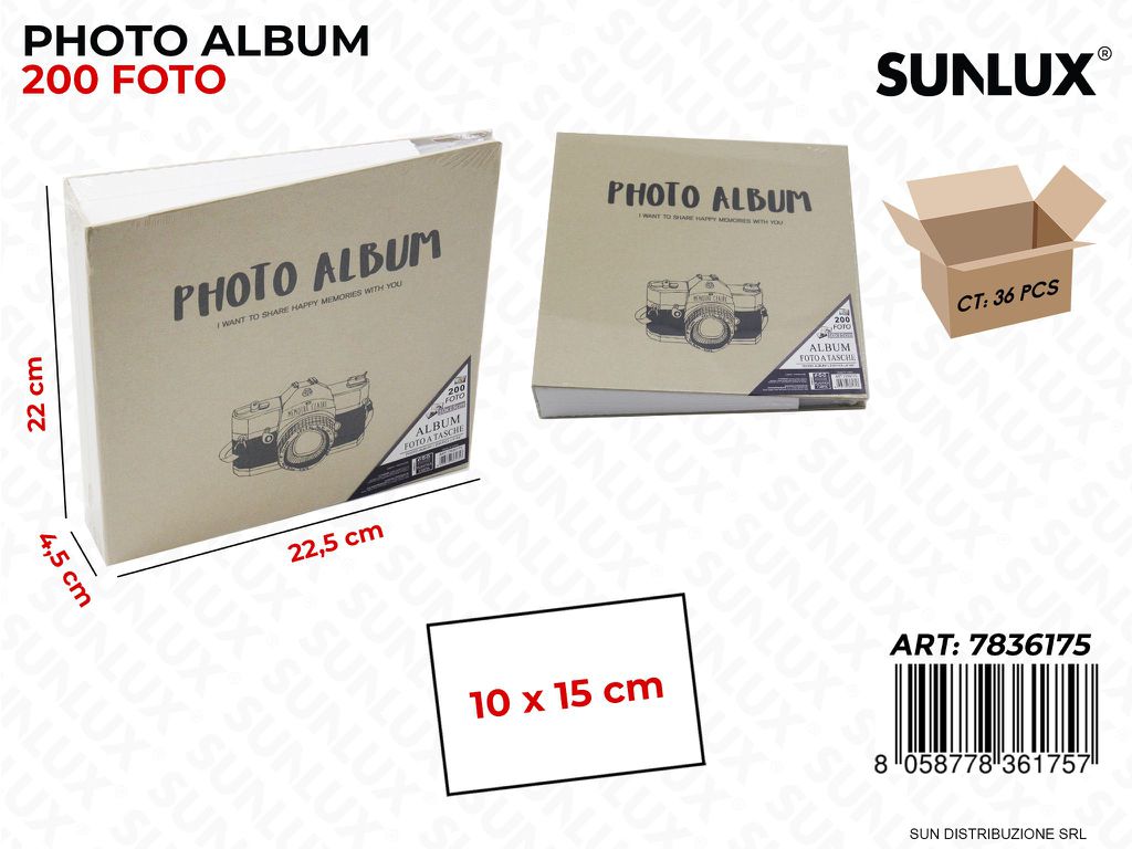 Album Foto 10*15CM 200FOTO