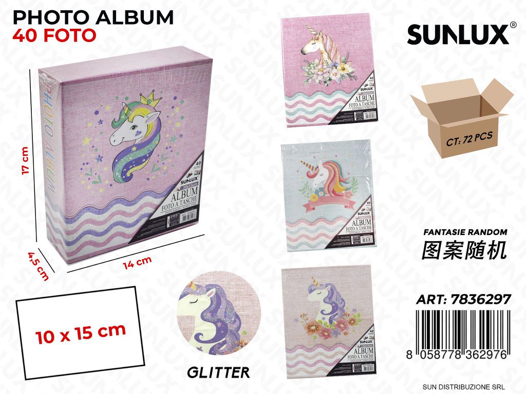 Album Foto 10*15CM 40FOTO Fant. Ass.