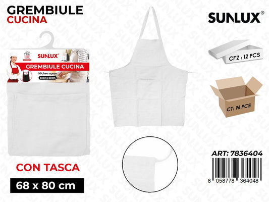 Grembiule da Cucina Bia. c/ Tasca 68*80CM