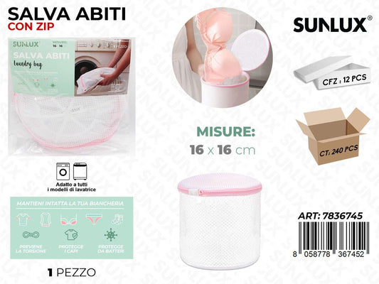 Salva Abiti C/ Zip 16*16Cm