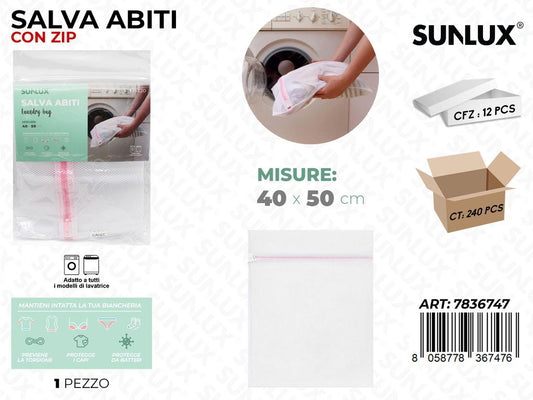 Salva Abiti c/ Zip 40*50CM