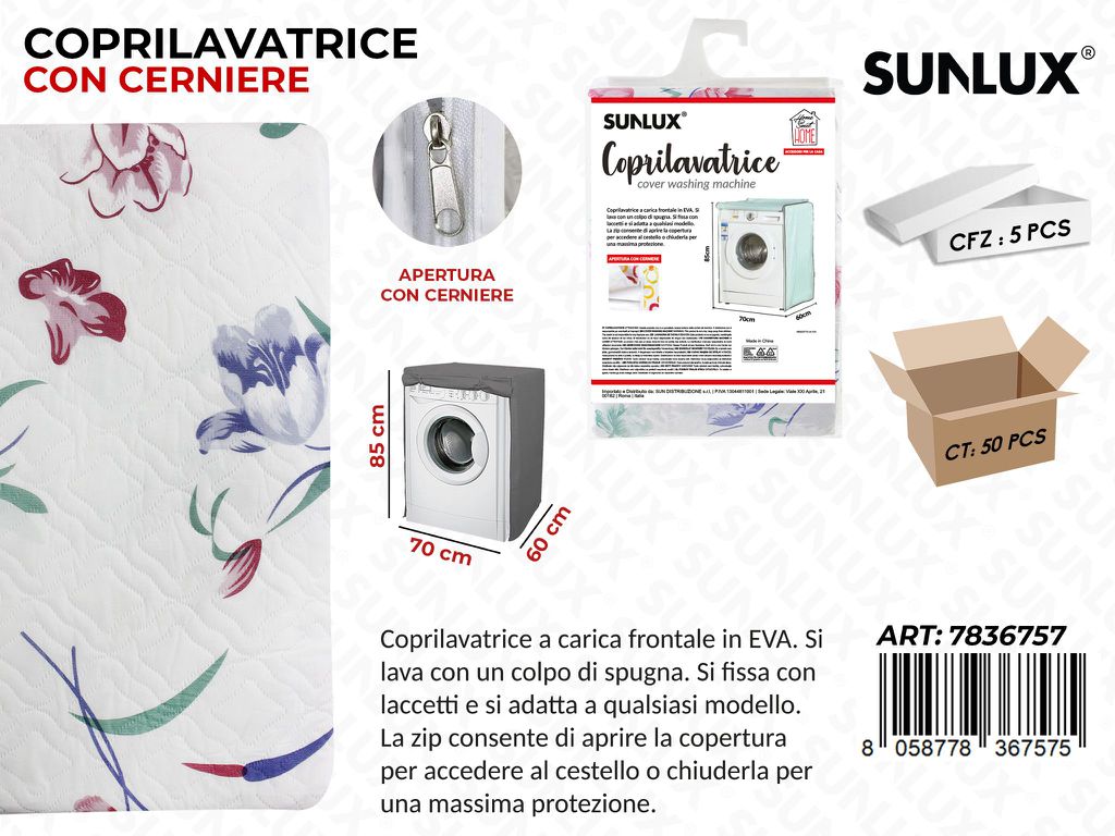 Coprilavatrice Fant. Floreale 70*85*60 Cm