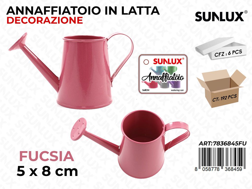 Annaffiatoio in Latta Fucsia 5*8CM
