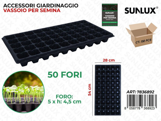 Sunlux Vassoio per Semina 50FORI 54*28CM