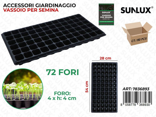 Sunlux Vassoio per Semina 72FORI 54*28CM
