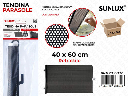 Sunlux Tendina Parasole Retrattile 40*60CM