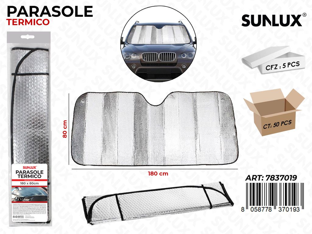 Parasole Termico 180*80CM Pz da 5