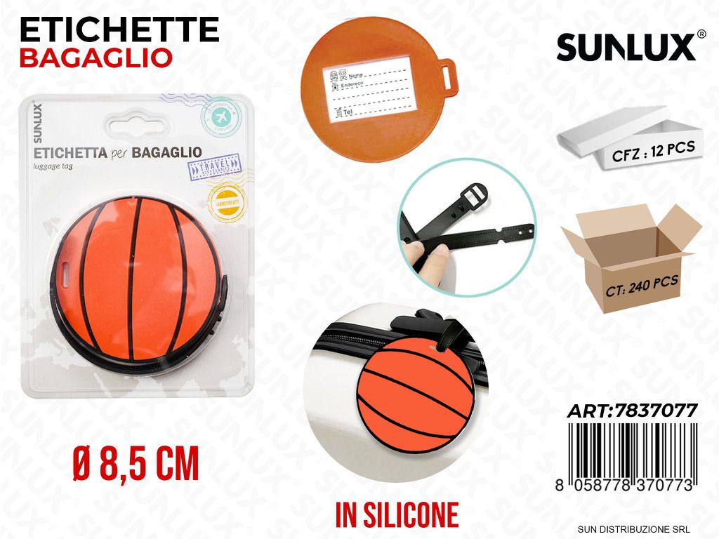 Etichetta Bagaglio Basket Silicone D.8.5CM