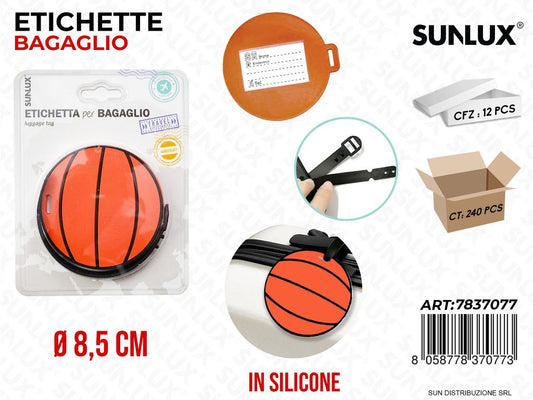 Etichetta Bagaglio Basket Silicone D.8.5CM