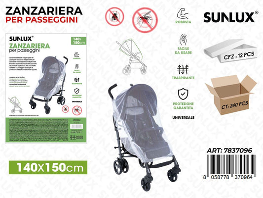 Sunlux Zanzariera Passeggino 140*150CM