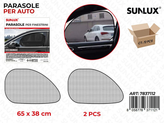 Sunlux Parasole per Finestr. 2PCS 65*38CM