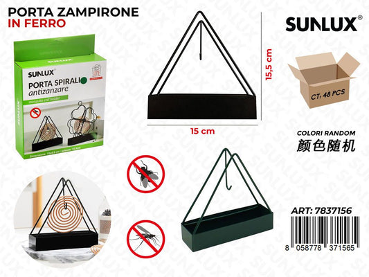 Sunlux Porta Spirali Zanzare in Ferro Ass. 15*15.5CM
