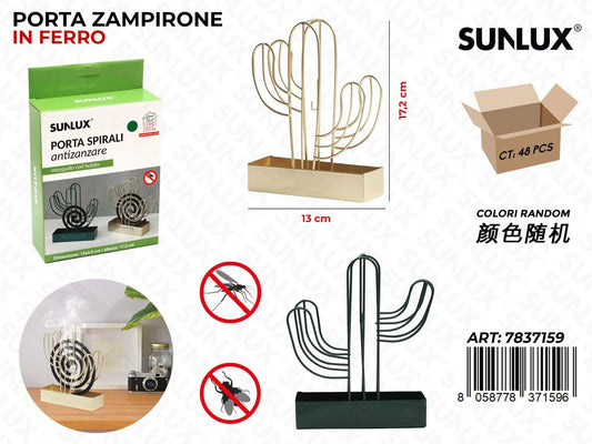 Sunlux Porta Spirali Zanzare in Ferro Ass. 13*17.5CM