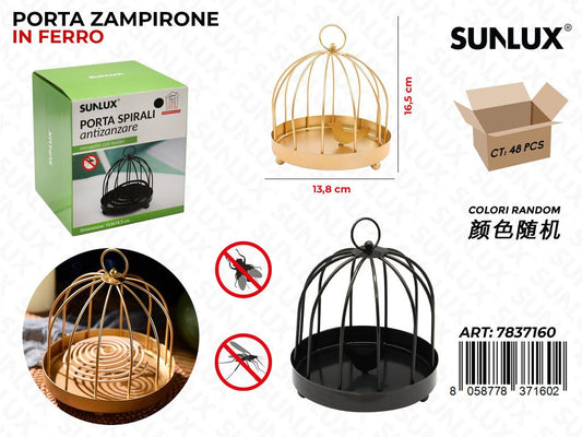 Sunlux Porta Spirali Zanzare in Ferro Ass. 13.8*16.5CM