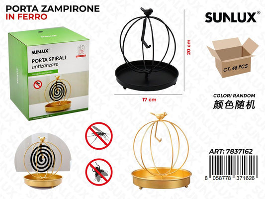 Sunlux Porta Spirali Zanzare in Ferro Ass. 17*20CM