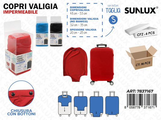 Sunlux Copri Valigia Imperm. Tg.s Ass. 48*53CM