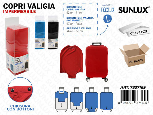 Sunlux Copri Valigia Imperm. Tg.l Ass. 66*71CM