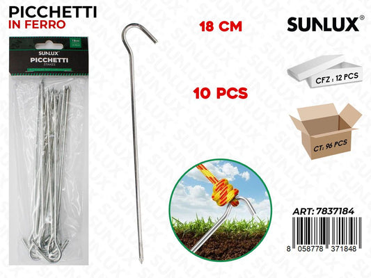 Sunlux Picchetto in Ferro 10PCS 18CM