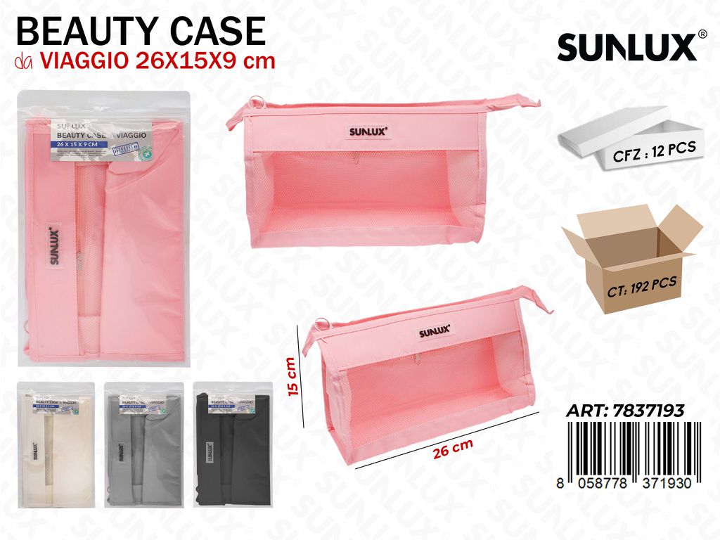 Sunlux Beauty Case da Viaggio Ass. 26*15*9CM