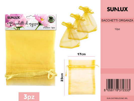 Sacchi Organza 17*23CM ORO5050824