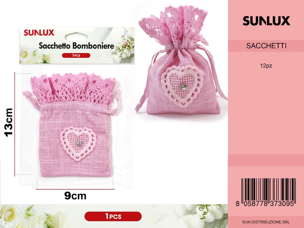 Sacchetto Bomboniere 1PSC Rosa