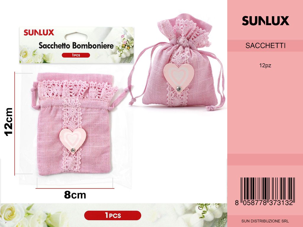 Sacchetto Bomboniere 1PSC Rosa