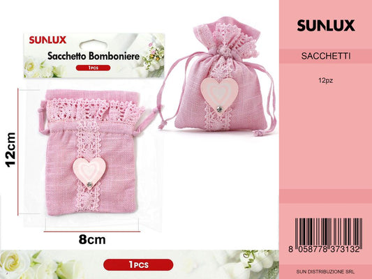 Sacchetto Bomboniere 1PSC Rosa