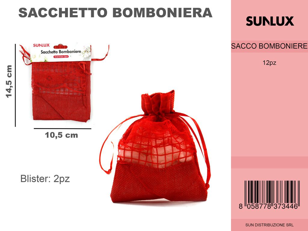 Sacchetto Bomboniere Rosso