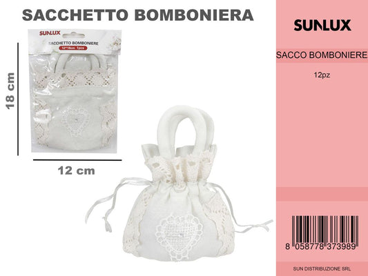 Sacchetto Bomboniere Panna 1PC-12*18CM