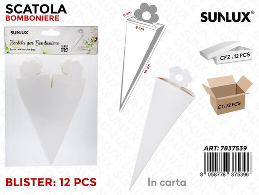 Scatole Porta Confetti 12PCS- 18*6*6CM