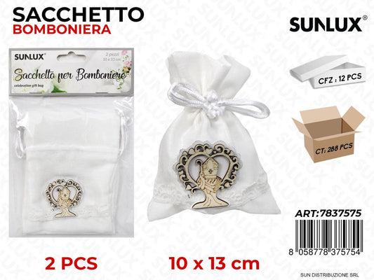 Sacchetto Bomb. Comunione 10*13CM 2PCS / Pz da 12