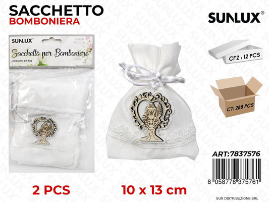 Sacchetto Bomb. Comunione 10*13CM 2PCS / Pz da 12