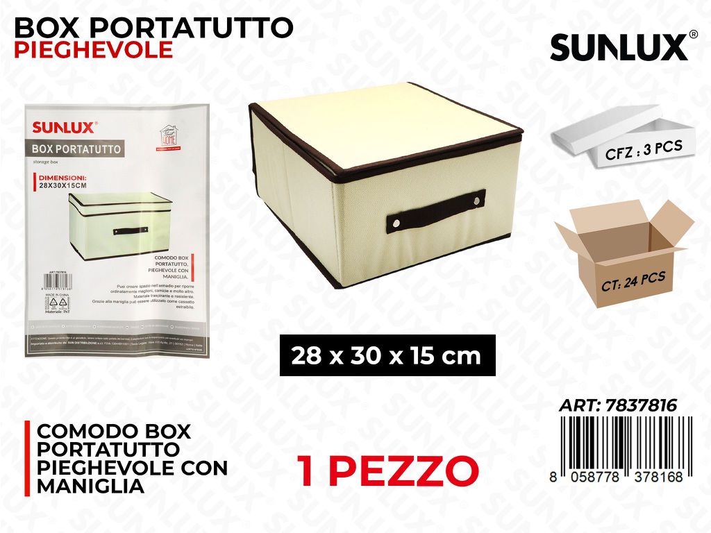 Box Portatutto Pieghevole 28*30*15CM