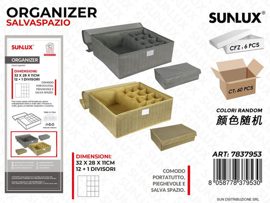 Organizer 32*28*11 Cm 12*1DIVISORI 2COL.