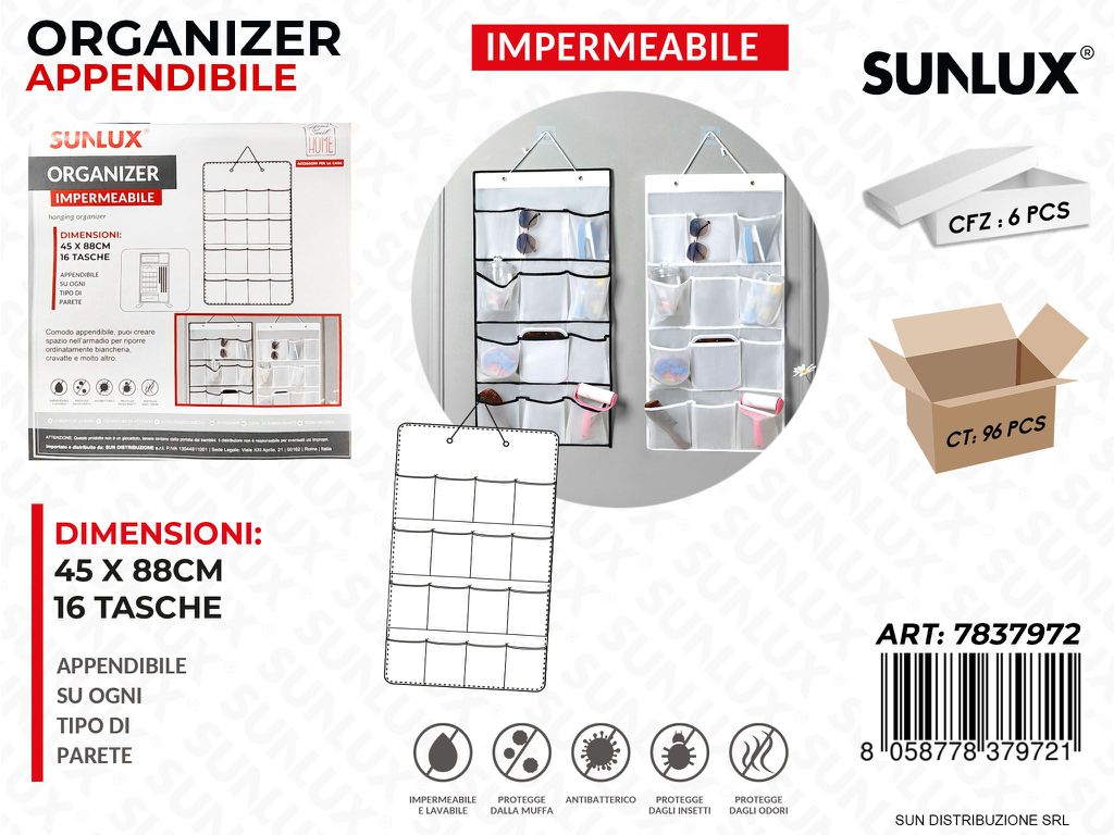 Organizer Appendibile Imper. 45*88CM 16T.
