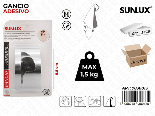 Gancio Adv in Acciaio 8.5CM Max 1.5KG