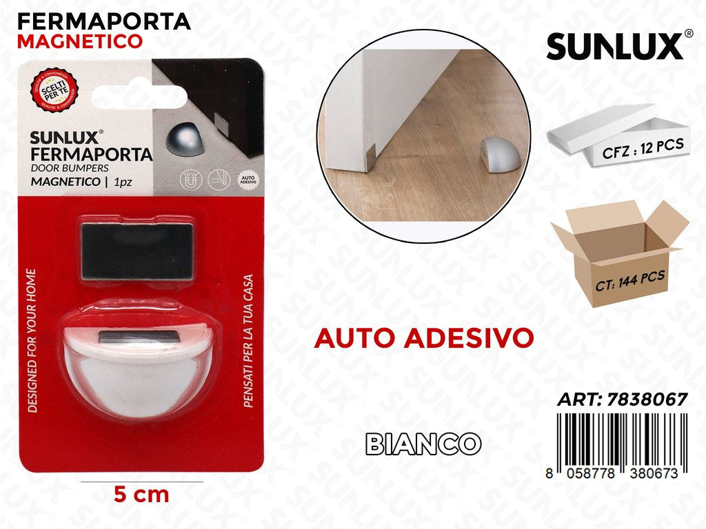 Fermaporta Magnetico Bianco 5CM /Pz da 12CFZ