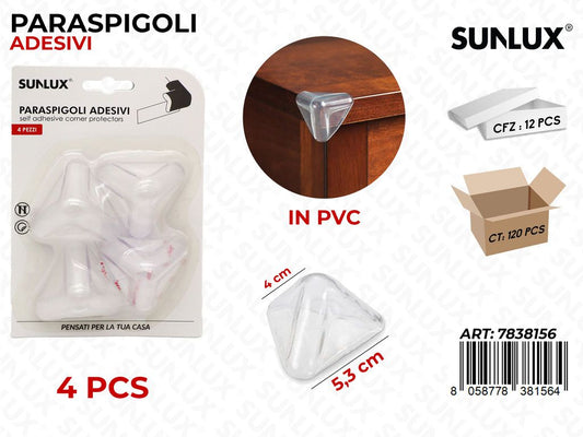 Paraspigoli Adv Trasp in Pvc 4PCS 5.3*4CM