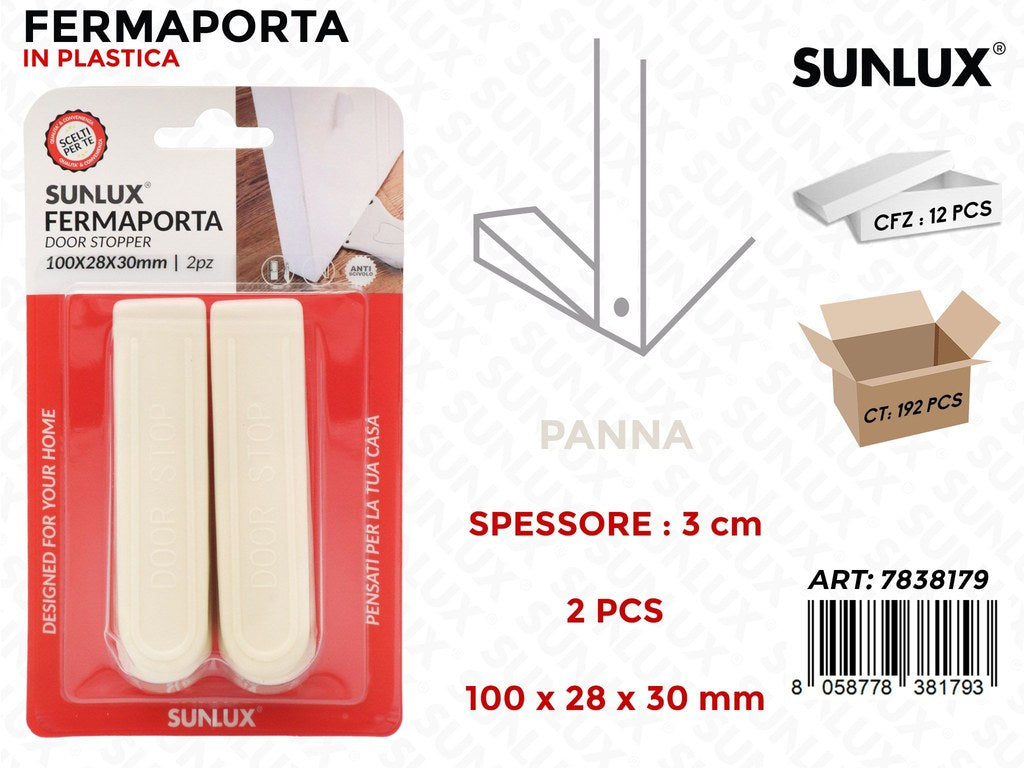Fermaporta Bianco Adv 100*28*30MM- 2PC