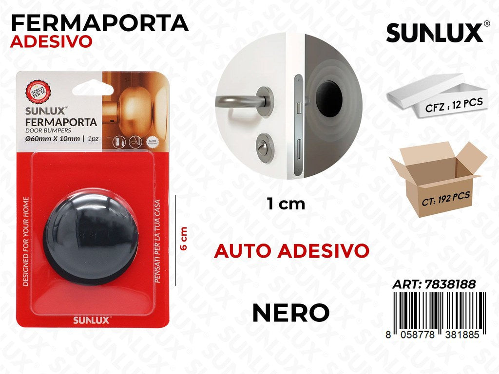 Fermaporta Nero Auto Adv D.60*10MM