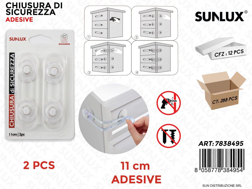 Chiusura di Sicurezza Adv 2 Pcs 11CM