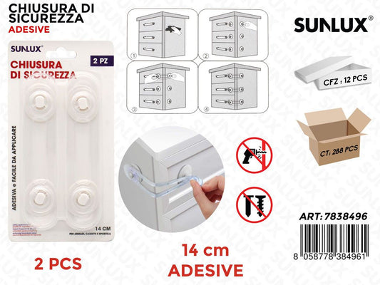 Chiusura di Sicurezza Adv 2 Pcs 14CM
