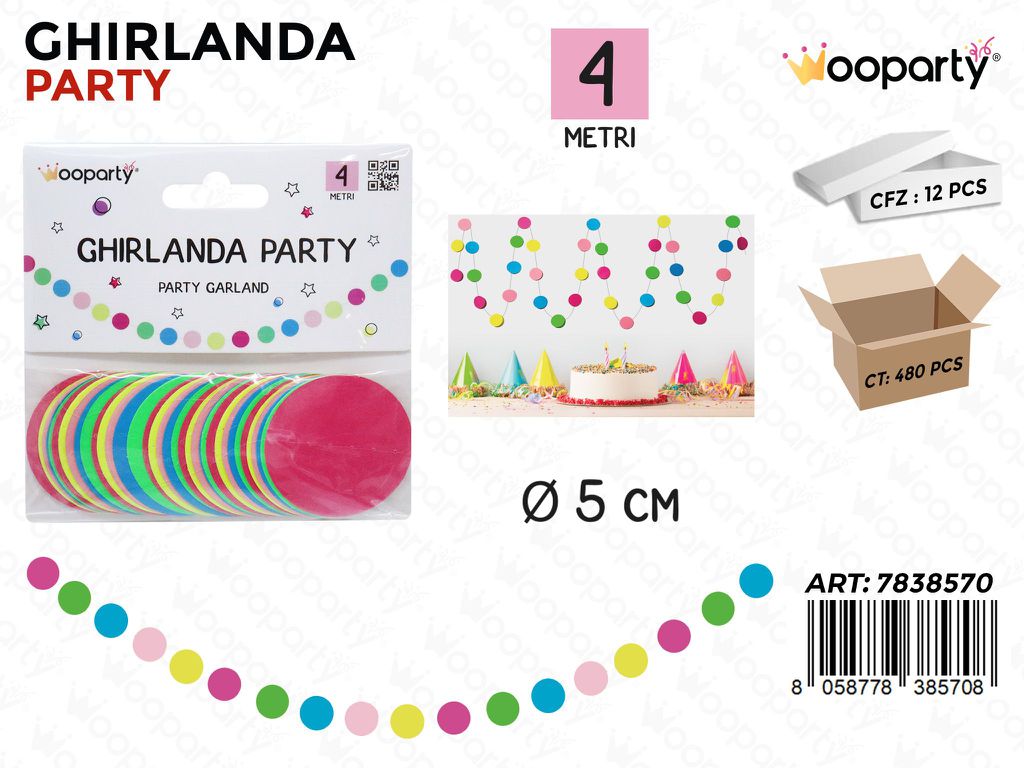 GHIRLANDA 4MT*5CM