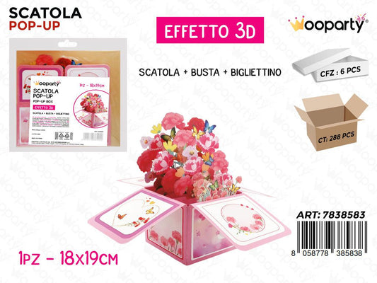 SCATOLA POP-UP 3D 18*19CM
