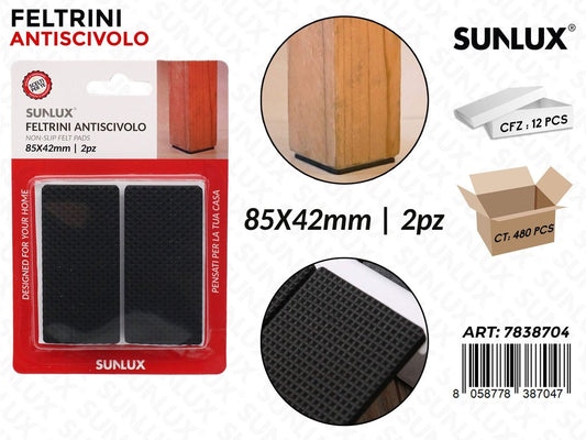 Sunlux Feltrini Antiscivolo 2PCS 85*42MM