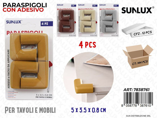 Paraspigoli per Tavoli Adv Ass. 4PCS 5*3.5*0.8CM