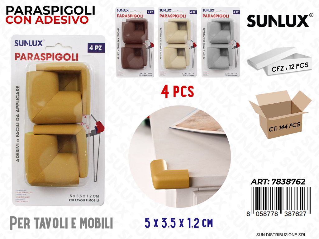 Paraspigoli per Tavoli Adv Ass. 4PCS 5*3.5*1.2CM